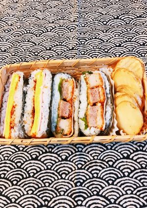 おにぎりサンド♡パートナーのお弁当♡-レシピのメイン写真