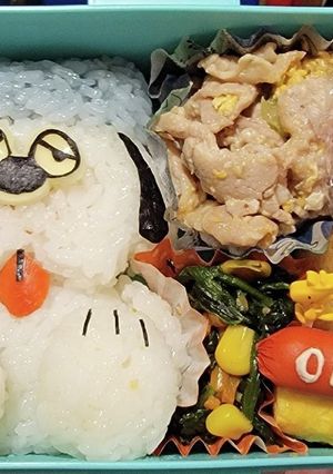 スヌーピーの兄弟オラフおにぎり弁当！-レシピのメイン写真