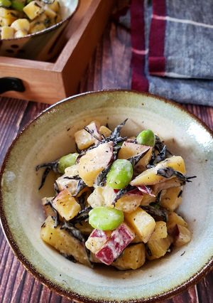 さつまいもとひじきの和風マヨサラダ-レシピのメイン写真