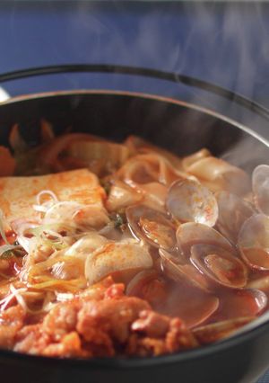 吉野家季節限定！　あさり豚チゲ御膳♪-レシピのメイン写真