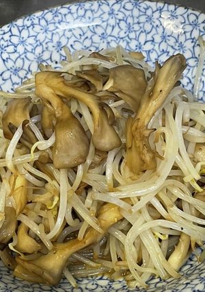 #簡単安価レンチンもやしと舞茸バター炒め-レシピのメイン写真