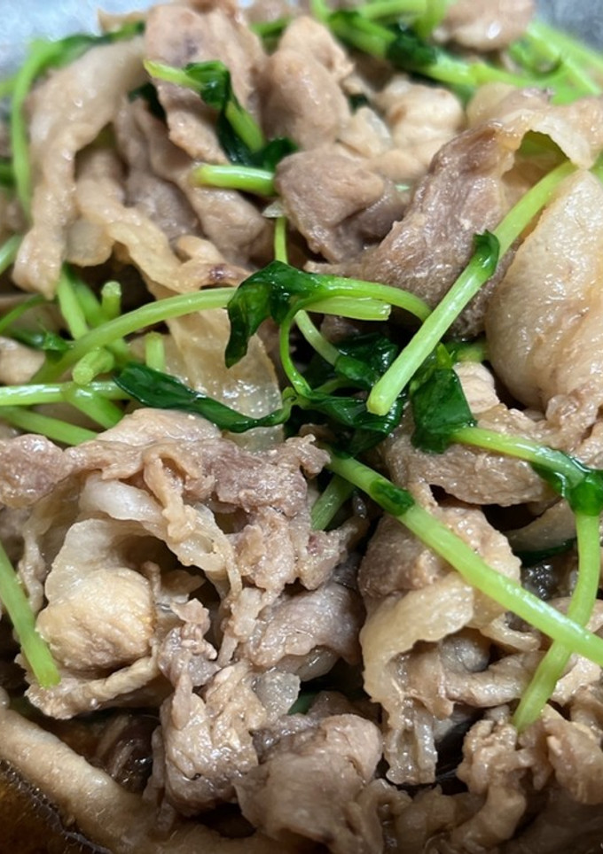 豚肉と豆苗の旨煮炒め☆-レシピのメイン写真