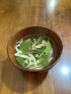 きのこと空芯菜のお吸い物♪-レシピのメイン写真