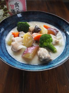 甘酒で作る!さつまいもシチュー-レシピのメイン写真