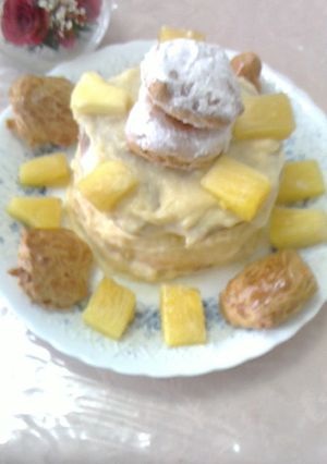 シュークリームのケーキのレシピ-レシピのメイン写真
