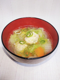 白菜おいしい鶏団子スープ-レシピのメイン写真