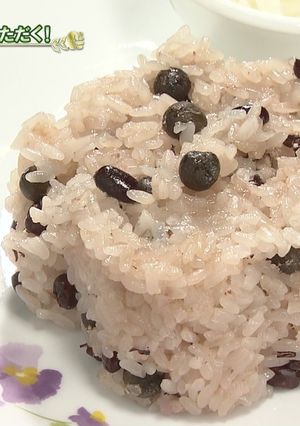 十勝川西長いも④むかご入り赤飯-レシピのメイン写真