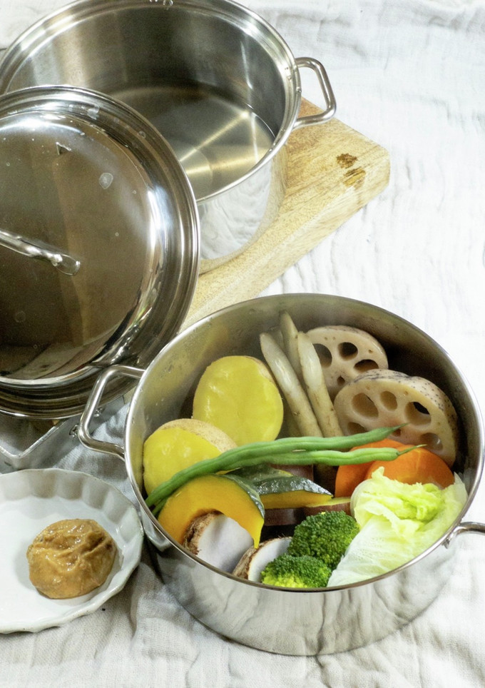 蒸し野菜 味噌ヨーグルトソース-レシピのメイン写真