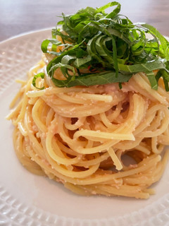 湯煎たらこパスタ-レシピのメイン写真