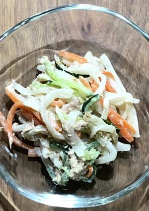 大根の【ごまドレッシングサラダ】-レシピのメイン写真