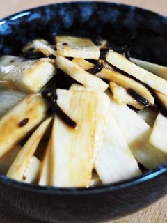 簡単!あえるだけ!長いもの塩昆布あえ-レシピのメイン写真