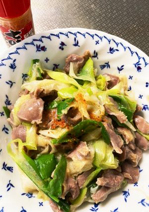砂肝とネギの中華炒め　簡単格安でうまい-レシピのメイン写真