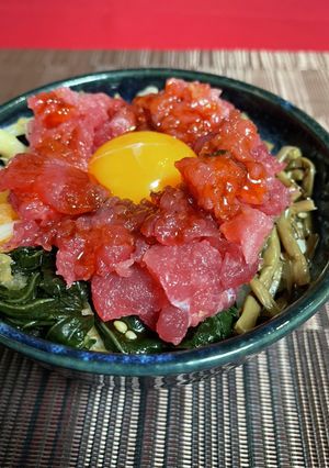 まぐろユッケビビンバ！-レシピのメイン写真