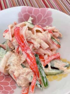 カニカマときゅうりとツナのマヨ和え-レシピのメイン写真
