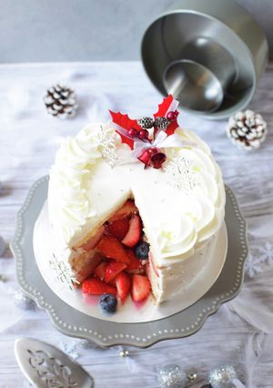 かくれんぼクリスマスケーキ-レシピのメイン写真