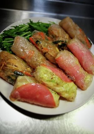 生春巻の揚げ春巻w❨(@≧↺≦@)❩wノ-レシピのメイン写真