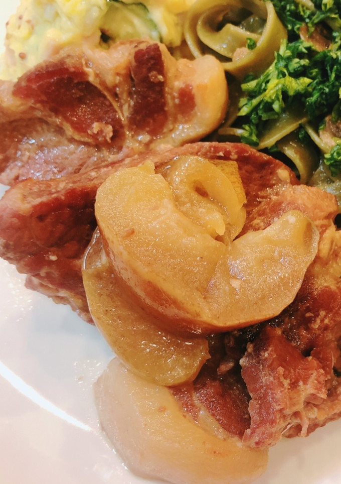 豚肉とりんごのとろとろ煮込み-レシピのメイン写真