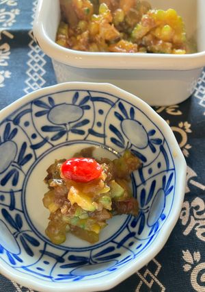 黄色の完熟ゴーヤの佃煮風-レシピのメイン写真