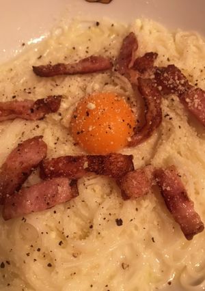 そうめんカルボナーラ-レシピのメイン写真