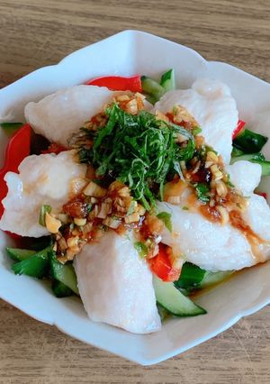 つゅるんつゅるん鶏むねの梅だれ-レシピのメイン写真