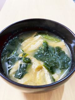 10分で出来る!ほうれん草の味噌汁-レシピのメイン写真