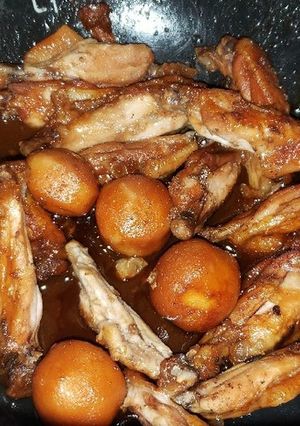 ホットクックで手羽中と里芋のうまホロ煮-レシピのメイン写真