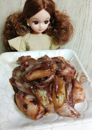 リカちゃん♡イカとねぎの味噌炒め-レシピのメイン写真