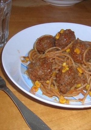 ミートボールナポリタン☆クリスマスにも-レシピのメイン写真