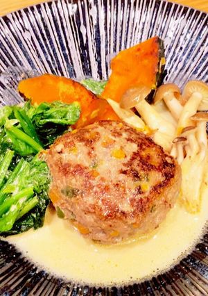 牛乳たっぷりハンバーグのクリーム煮-レシピのメイン写真