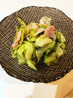 レタスとハムのサラダ-レシピのメイン写真