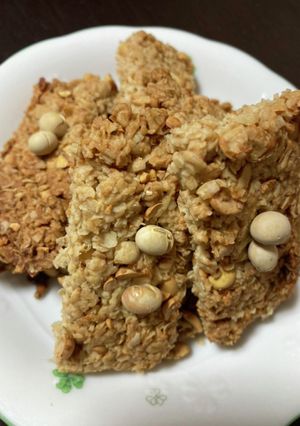 食感最高!煎り大豆のオートミールクッキー-レシピのメイン写真