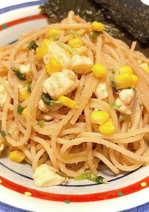 バター醤油ベースのたらこ缶ワンパンパスタ-レシピのメイン写真