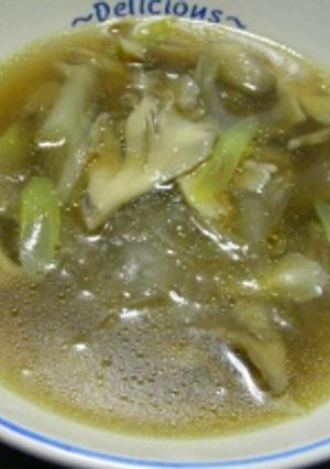 まいたけとライスペーパーのスープ-レシピのメイン写真