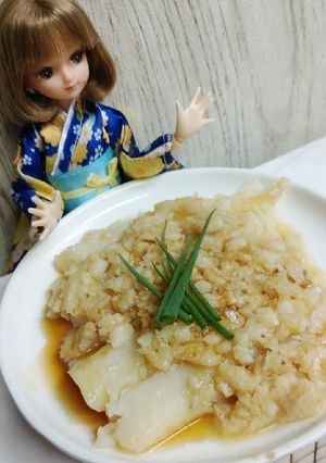 リカちゃん♡食感豊か山芋白身魚蒸し✼·ﾟ-レシピのメイン写真
