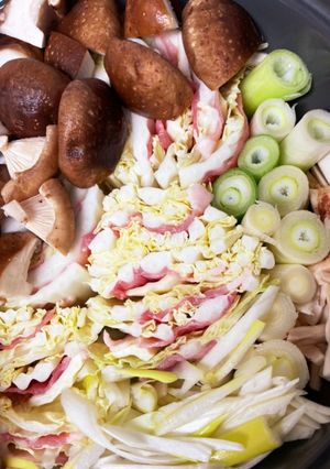 豚バラ白菜にねぎとしいたけ-レシピのメイン写真