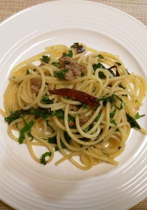 こだわり生フランクとケールのパスタ-レシピのメイン写真