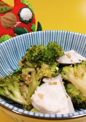 ブロッコリーとチキンの中華サラダ-レシピのメイン写真