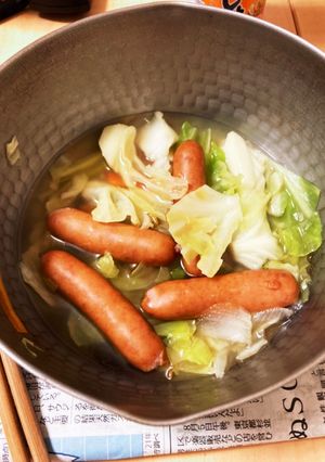 【一人暮らし】限界コンソメ野菜スープ-レシピのメイン写真