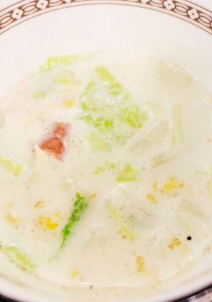 朝の3分料理★ヘルシーはくさいスープ-レシピのメイン写真