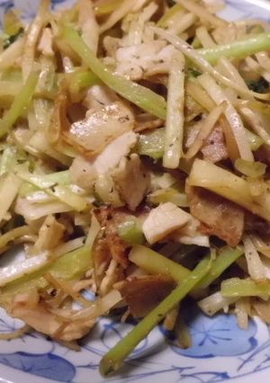 大根の皮とベーコンのマヨ炒め-レシピのメイン写真