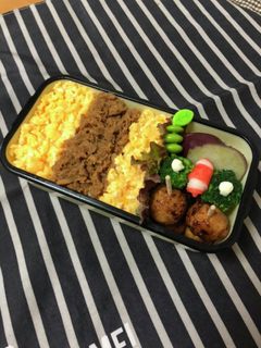 高校生弁当12/13ツナそぼろ弁当-レシピのメイン写真