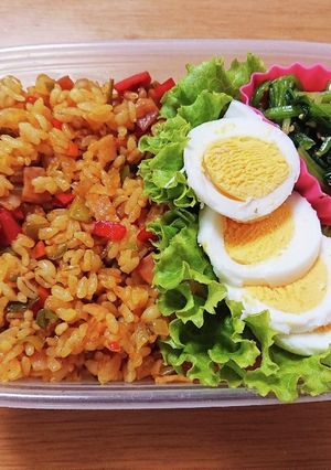 12/13 カレーピラフ弁当-レシピのメイン写真