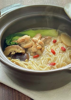 台湾のポッカポカ料理♪麻油鶏風ビーフン-レシピのメイン写真