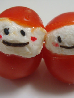 キャラ弁☆プチトマトで簡単サンタさん!?-レシピのメイン写真