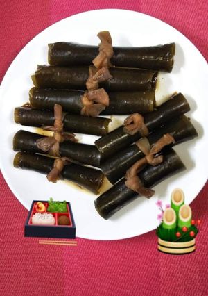 お節料理の昆布巻きは日高昆布と鰤で-レシピのメイン写真