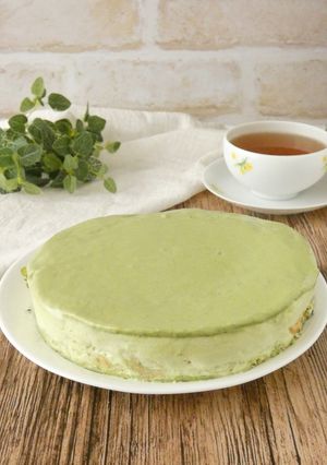 電子レンジ★抹茶のムースケーキ-レシピのメイン写真