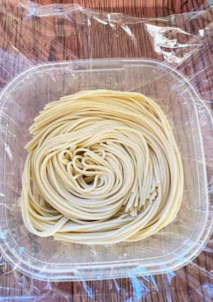 水漬けパスタを冷凍保存-レシピのメイン写真