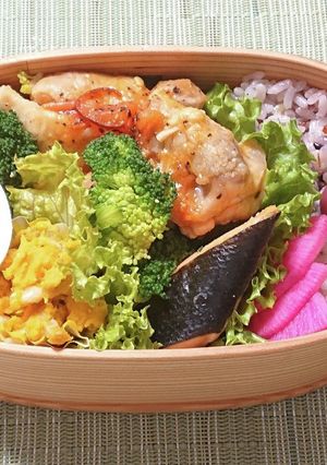 チキンのトマトソース煮のお弁当-レシピのメイン写真