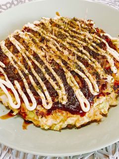 簡単オートミールのヘルシーお好み焼き-レシピのメイン写真