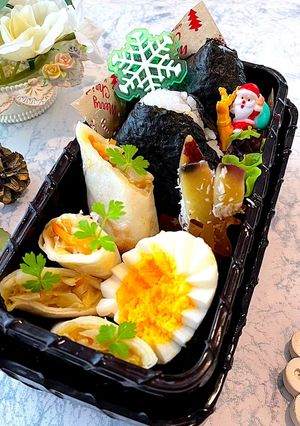 師走10　おにぎりクリスマス弁当-レシピのメイン写真